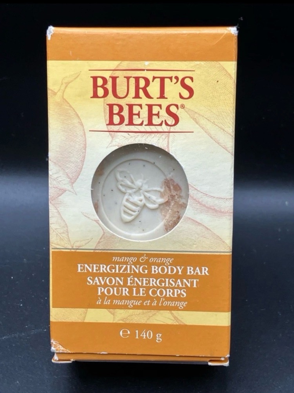 Burt’s Bees Energizing Body Bar Mango & Orange Soap Discontinued 140 g USA Made